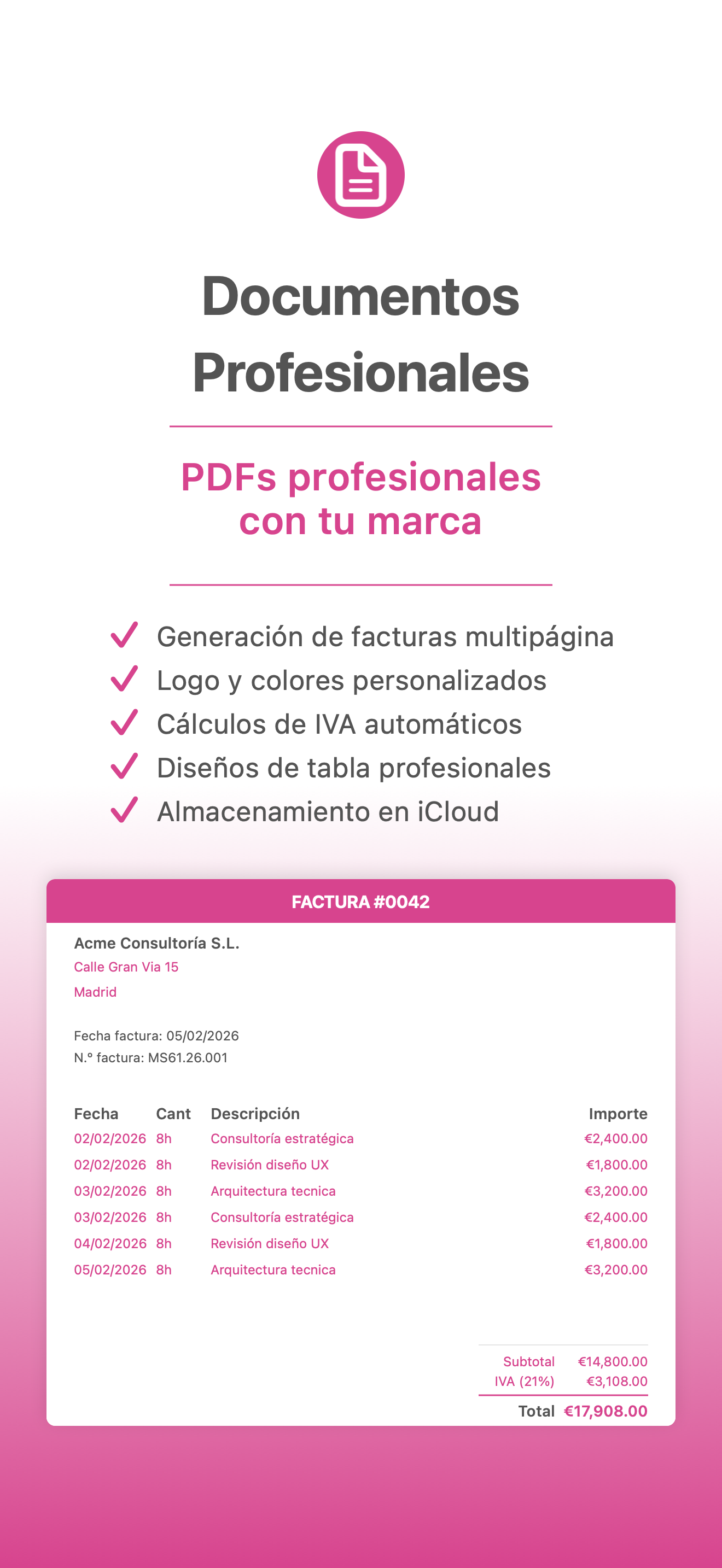 Crea tu primera factura